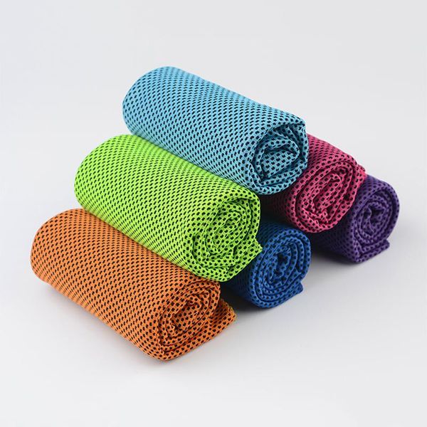 

towel 30*90cm 80g ice microfiber sport double layers 9 colors cooling