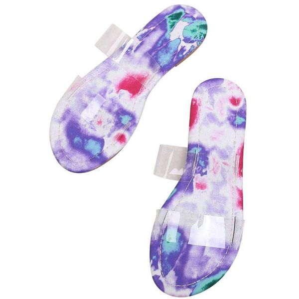 

slipper open toe female flip flop colorful slippers women summer transparent sandals ladies flat slides leisure shoes, Black