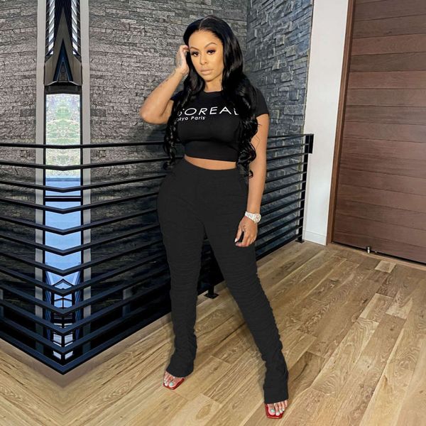 

2021 solid pleated hip lifting slim fit sports pants leggings, White