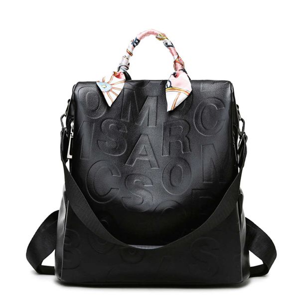 

2021 fashion backpack trend texture handbag large capacity women's bag