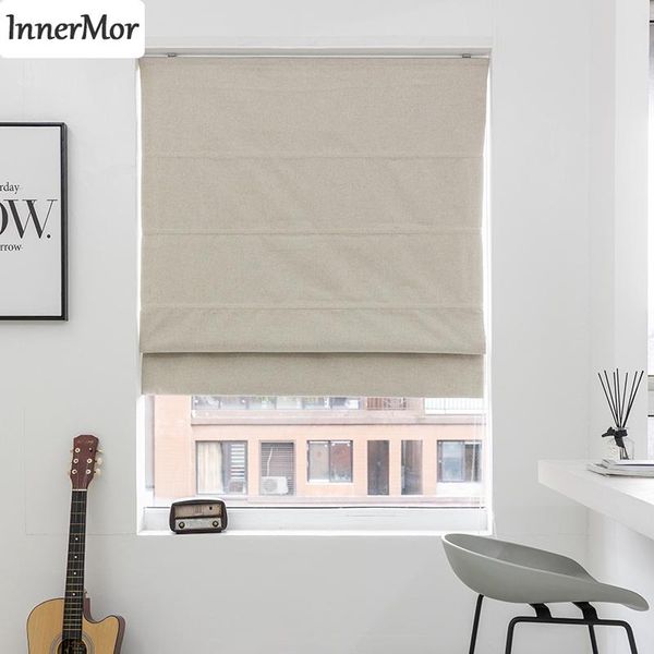 

curtain & drapes innermor roman shades blinds blackout thermal fabric custom for kitchen solid blind bedroom window