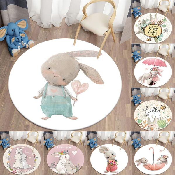 

carpets decorative carpet cartoon printed area rugs round for living room floor mat flannel anti-slip children
