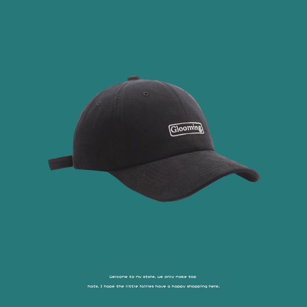 

hat girl autumn and winter new usa college letter baseball men's trend casual versatile soft cap fashion, Black;white