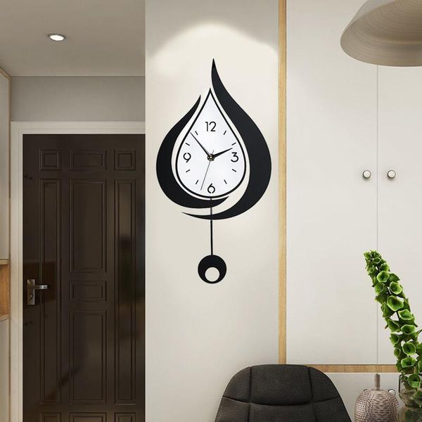 

wall clocks nordic clock modern design home living room decoration kitchen bedroom traditional creative teen pendulum art mechanism