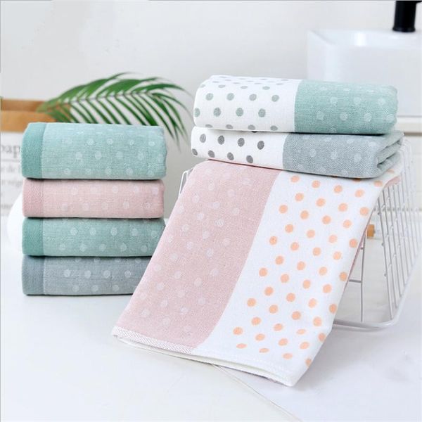 

towel children's cotton gauze embroidered face cartoon child's 25*50cm
