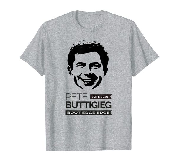

mayor pete buttigieg 2020 president face graphic campaign t-shirt, White;black