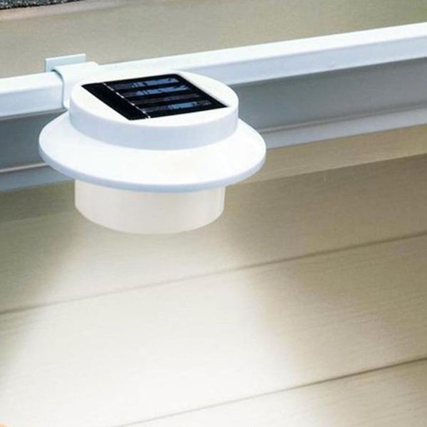 

solar lamps outdoor gutter led lights - white sun power smart night utility security light