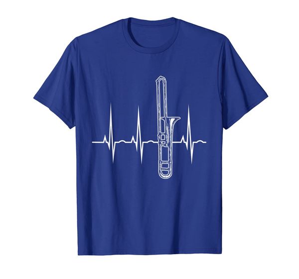 

Heartbeat Trombone T-Shirt - Music Gifts Jazz Trombonist Tee, Mainly pictures