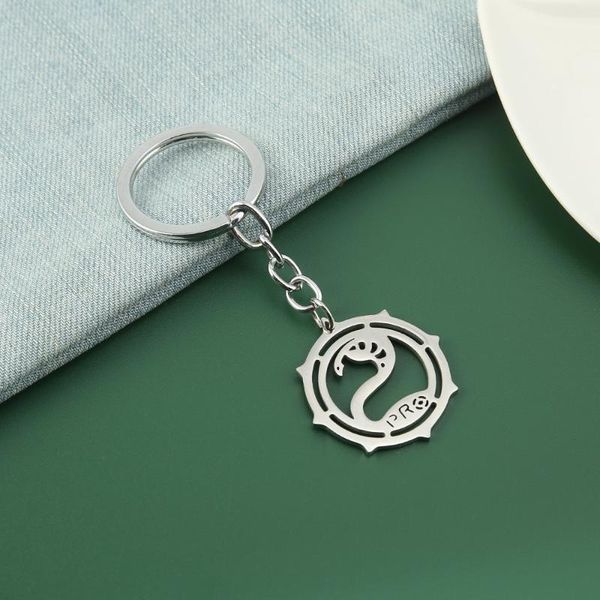 

keychains game escape from tarkov keychain stainless steel choker necklaces pendants necklace bead chain fashion jewelry for men gifts key, Silver