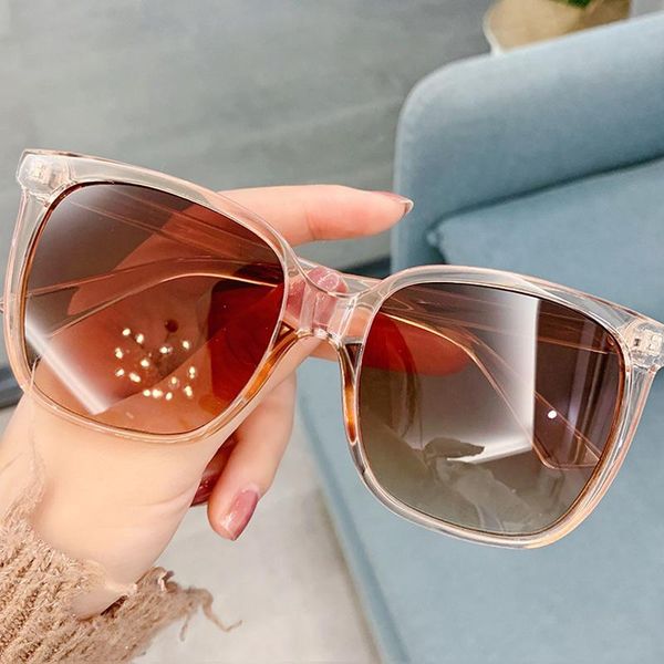 

sunglasses copy men large square all-match sun glasses for and women european american trend driving uv400, White;black