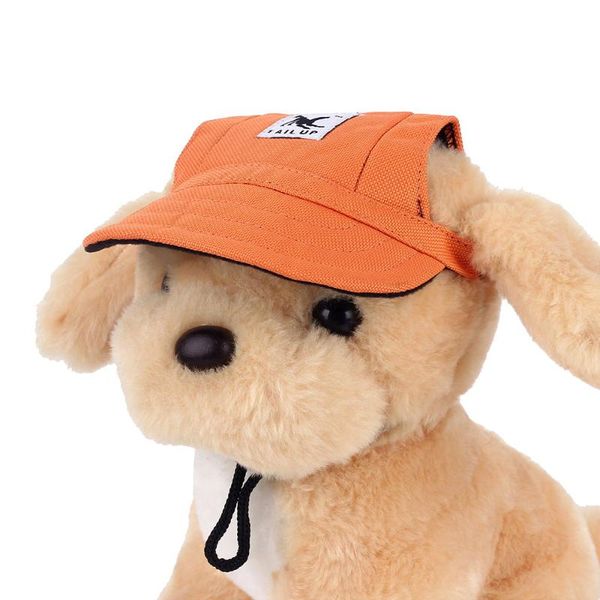 

dog apparel 1 pc 2021 ear holes summer canvas baseball visor cap hats for hiking pet products small puppy dogs outdoor accessories