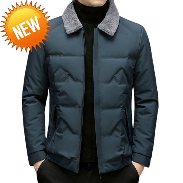 

2021 spring autumn and winter new men's stand-up collar thick warm cotton casual jacket trendy fashion 4xl, Black