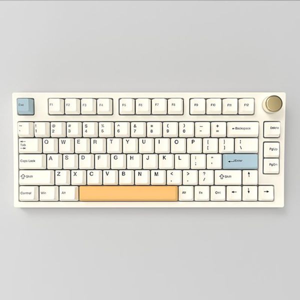 

keyboards keydous nj80 mechanical keyboard swap rgb bluetooth-compatible gaming