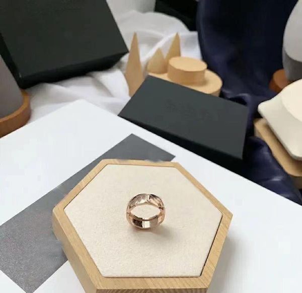 

fashion charm love ring wide checkered pattern series couple gold rings exquisite gift box packaging, Silver