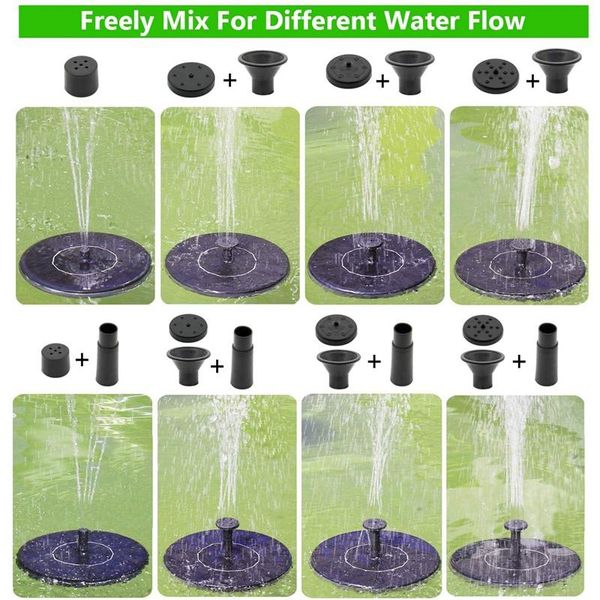 

solar fountain pump powered bird bath fountains standing floating for pond pool garden yard decorations