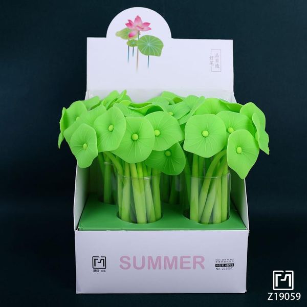 

gel pens 16pcs lotus leaf fresh and eye-catching 0.5mm black pen creative for students