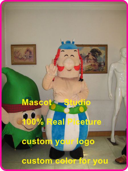 

mascot doll costumeobelix mascot costume custom fancy costume anime kit mascotte theme fancy dress carnival costume40173, Red;yellow