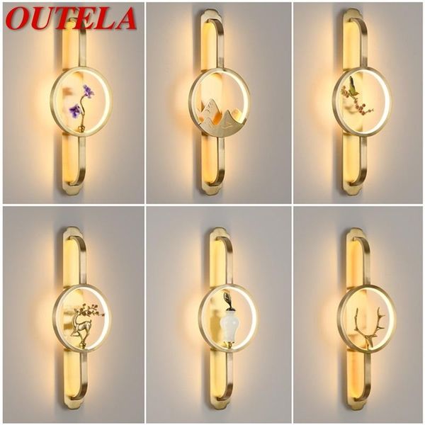 

wall lamp outelaÂ wall sconceÂ lights modern brass creative indoor led design for home corridor