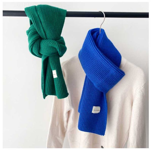 

berets 2021 cotton lady big shawl imitation cashmere scarf autumn and winter thickening warm letter printing, Blue;gray