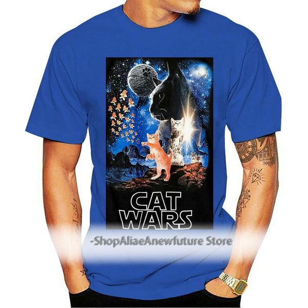 

men's t-shirts authentic goodie two sleeves cat wars slim-fit tee t shirt s-2xl funny o neck t-shirt, White;black