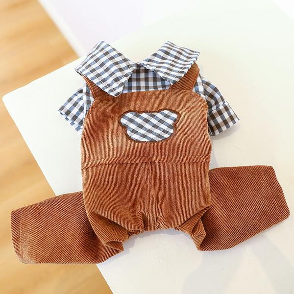 

dog apparel jumpsuit small clothes suit shitzu pet shirt pants costumes winter overalls for dogs maltese pomeranian clothing