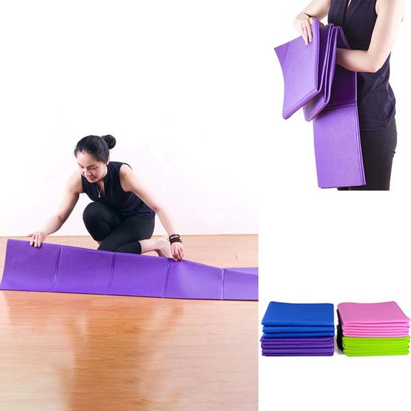 

yoga mats floding non slip carpet pilates gym sports exercise pads for beginner fitness environmental gymnastics 137*61cm