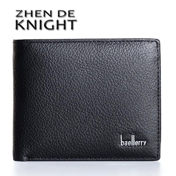 

wallets genuine leather men wallet male black coin purse id card dollar bill, Red;black