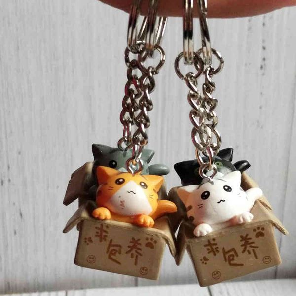 

keychains kitty key ring creative small gift activity, Silver