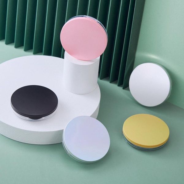 

storage bottles & jars 100pcs 50pcs puff box portable cosmetic makeup case container with mirror for bb cream foundation diy