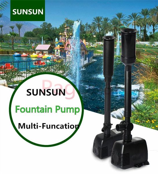 

8w-40w garden pond pump decorative mini water fountain submerged oxygen filter aquarium air pumps & accessories