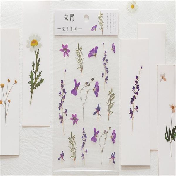 

1pcs cute flower series diary sticker pet scrapbooking decoration material stick label diy craft stickers stationery gift wrap