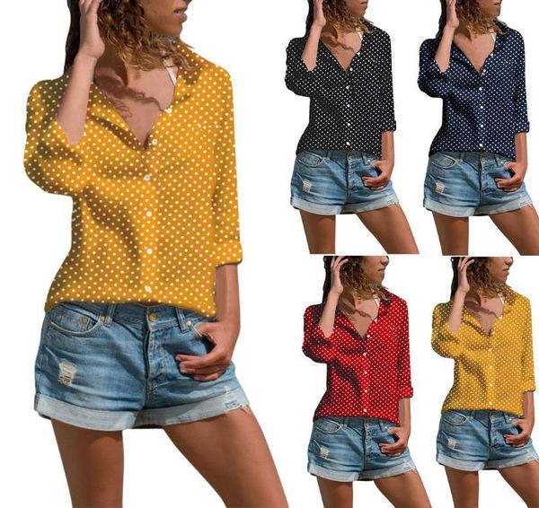 

women's blouses & shirts vintage plus size black cotton long sleeve linen blouse shirt fashion women 2021 autumn female polka dot ol x, White