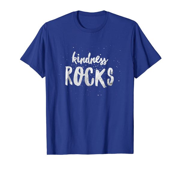 

kindness rocks t-shirt casual short sleeve, White;black