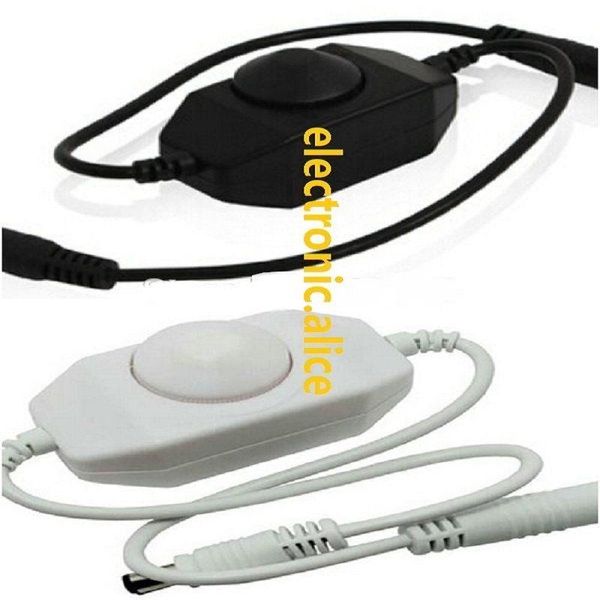 

strips 100pcs white black knob line led dimmer 12v switch pwm