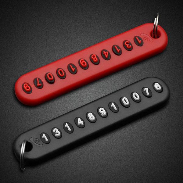 

keychains 1 pc anti-lost car keychain phone number card keyring for - series-a b c e s g m ml glk clk cls gl r sl slk, Silver