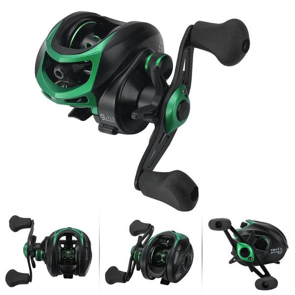 

baitcasting reels fishing reel bait caster tackle lightweight high speed 9.1:1 gear ratio baitcast 19+1 ball bearings