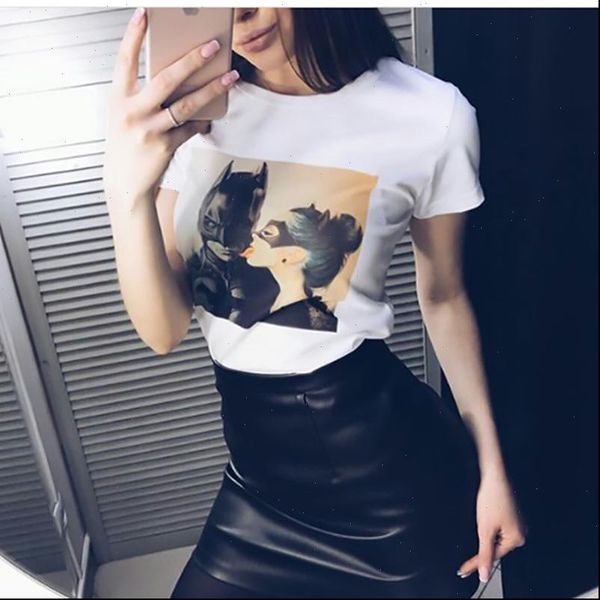 

womens t shirts summer women female shirt fashion cool tshirt tees casual short sleeve tee round neck, White