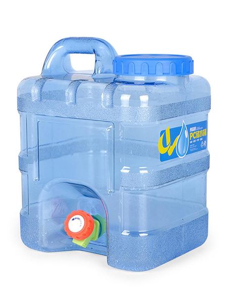 

5/10l capacity outdoor water bucket portable driving tank container with faucet for camping picnic hiking bags