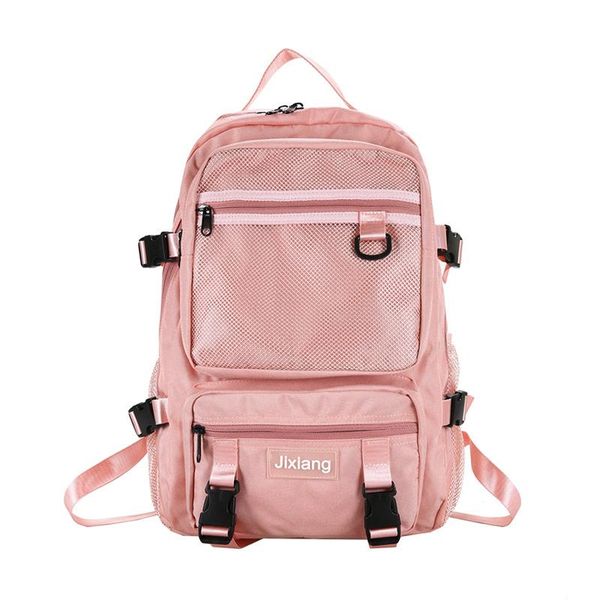 

backpack pink women backpacks for school teenagers girls back pack large capacity oxford casual college style teen bagpack youth backbag