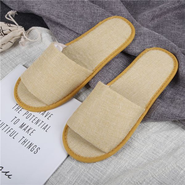 

el b & imitation hemp disposable slippers white brushed currency beauty salon