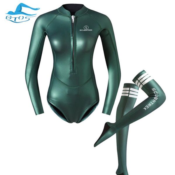 

2mm women's swimsuit, yamamoto plus, cold sleeve bikini suit swim wear