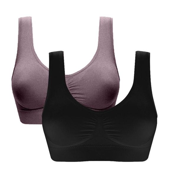 

bras sets 2pcs women comfortable breathable bra fitness workout yoga shaping underwear sportswear feminine female, Red;black