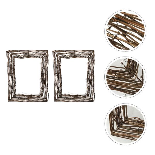 

decorative flowers & wreaths 2pcs rattan vine branch wreath base for diy floral crafts home decor accessory