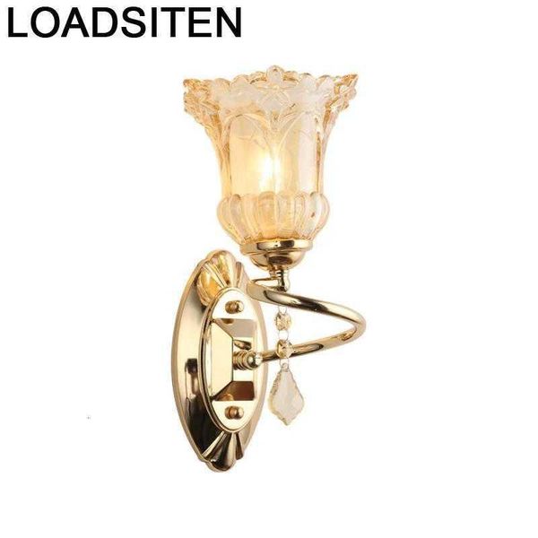 

wall lamp modern techo colgante moderna luminaria lampara de pared interior wandlamp crystal applique murale luminaire bedroom light