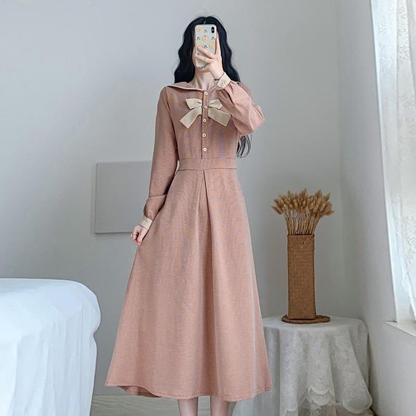 

casual dresses coigarsam french style women dress high waist 6606, Black;gray