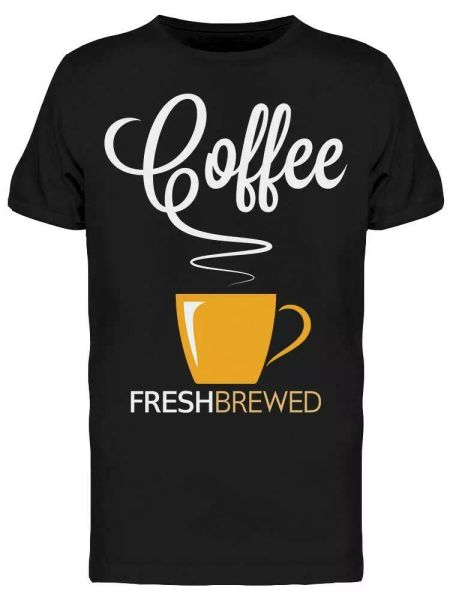 

Coffee Freshbrewed Tee Men's -Image by Shutterstock, White;black