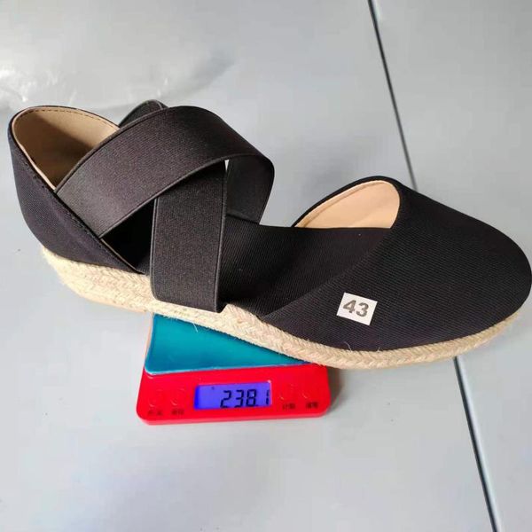 

sandals woman summer wedge open-toe cross strap ladies thin spring hollow platform sandal, Black