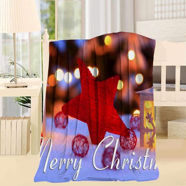 

Christmas Star Blanket Warm Breathable Skin-Friendly and Warm Blankets Unisex