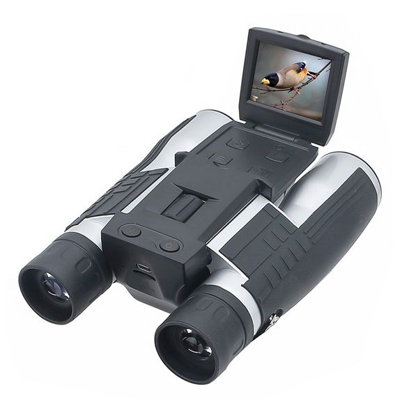 HD 500MP Digitalkamera-Fernglas 12x32 1080P Videokamera-Fernglas 2,0-Zoll-LCD-Display Optisches Outdoor-Teleskop USB2.0 auf PC 210319