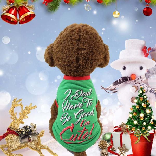 

dog apparel christmas party pet t-shirt fashion clothing puppy costume vest for festival decoration